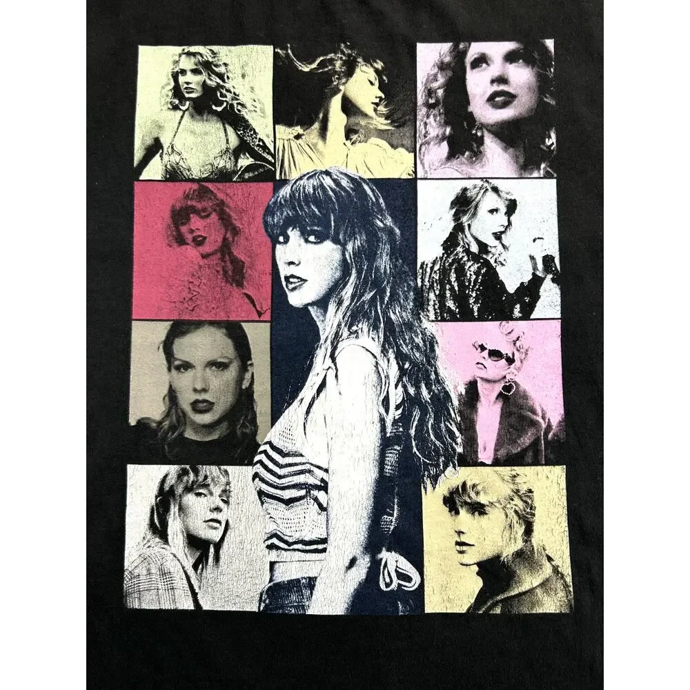 Taylor Swift The Eras Tour Black Graphic Concert T Shirt Adult Large Tour Merch - Picture 3 of 10